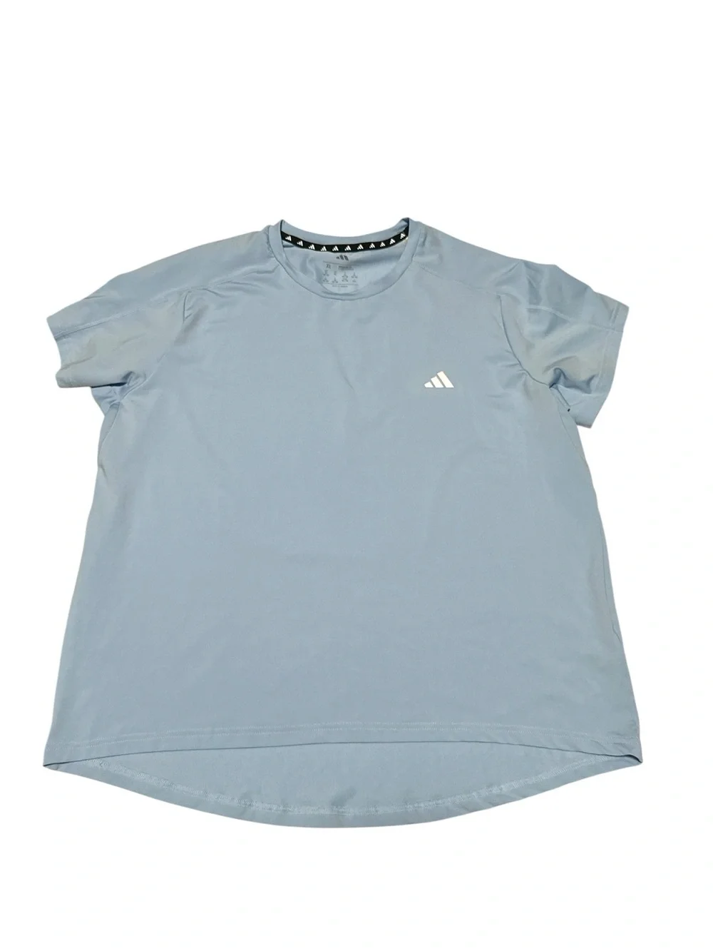 adidas Men's Pale Blue Short Sleeve Athletic Tee‎